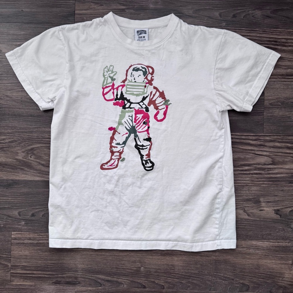 Billionaire Boys Club White Tee with Green & Rust Graphic